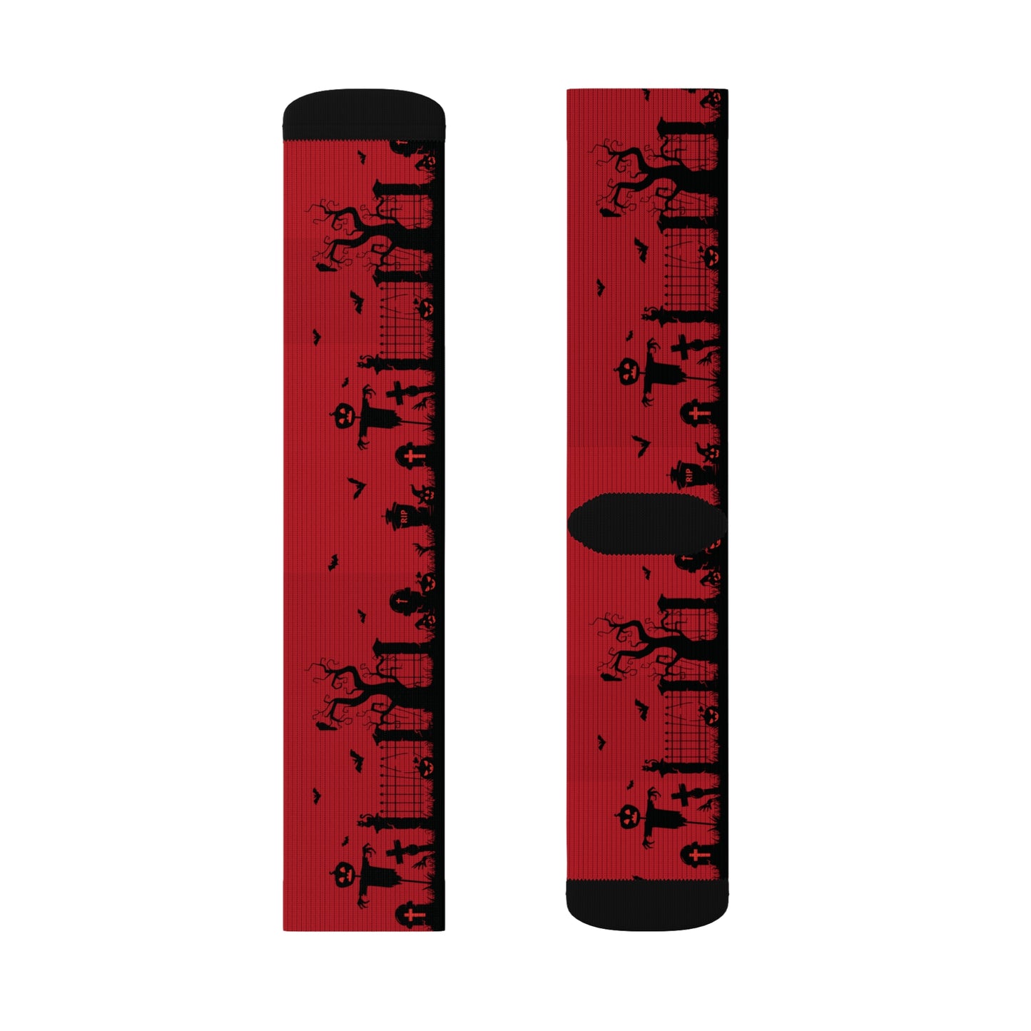 Windsor Wonders Red Graveyard Sublimation Socks