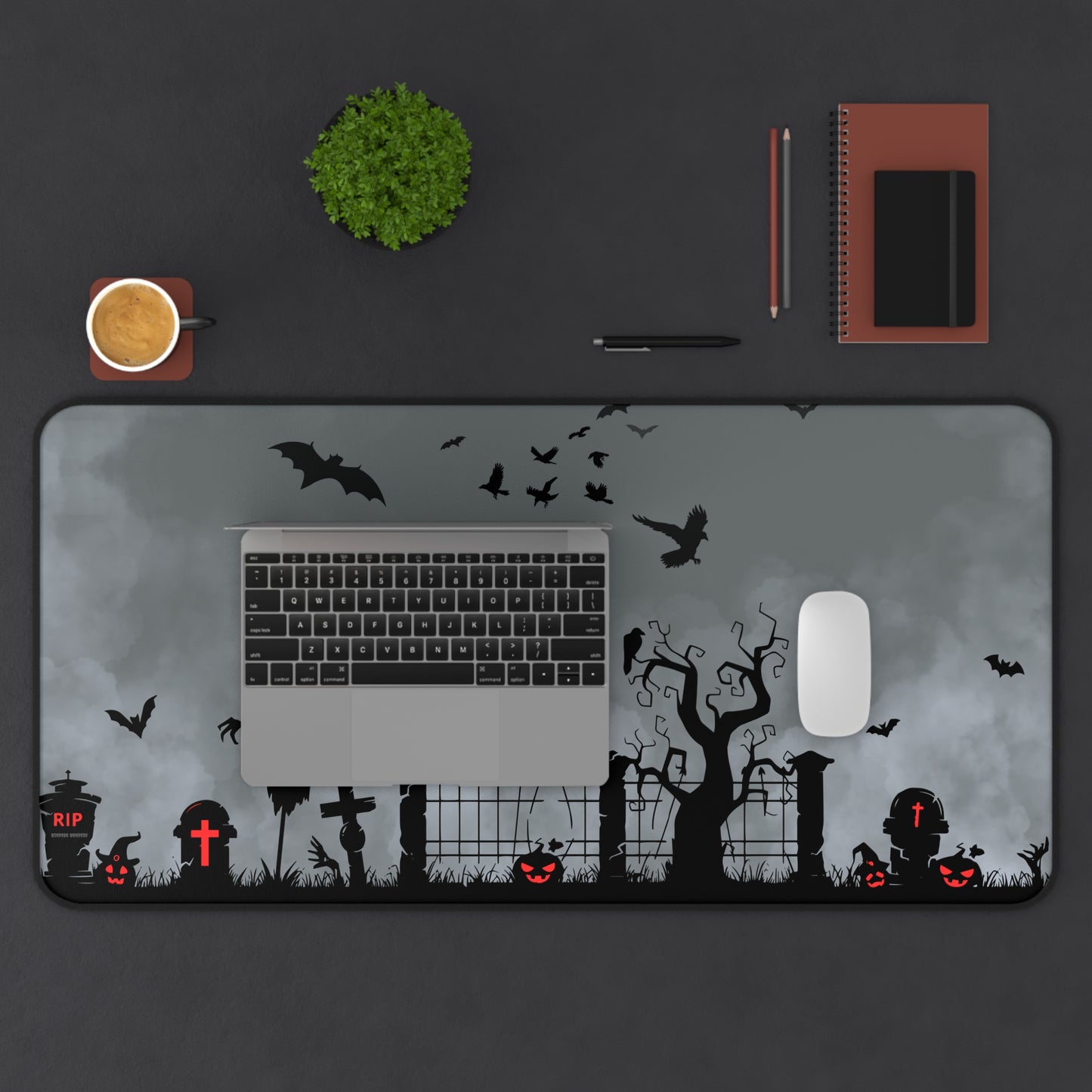 Windsor Wonders Dark Grey Graveyard Desk Mat