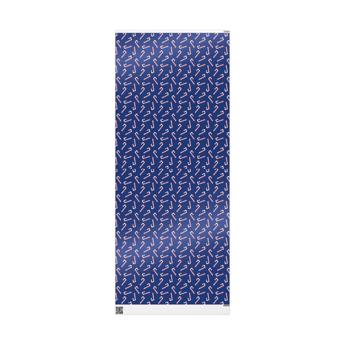 Dark Blue Candy Cane Wrapping Papers