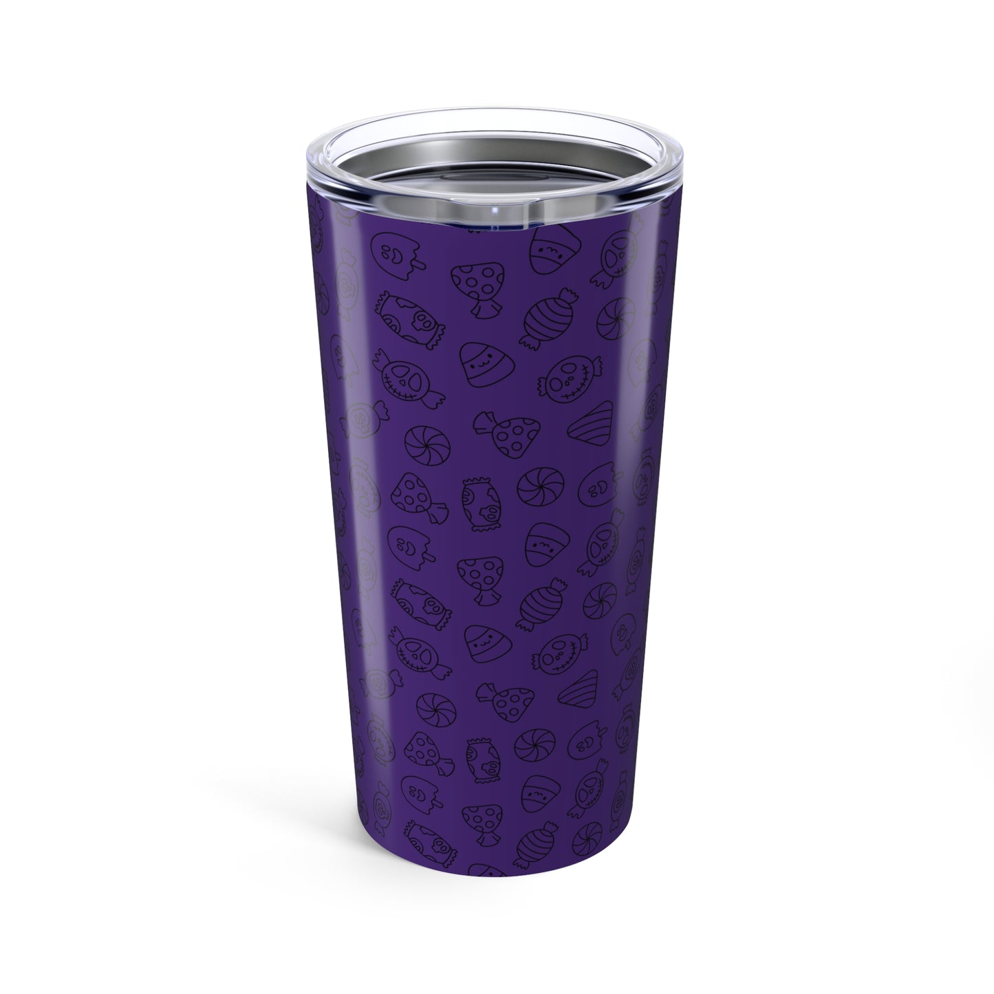 Purple Halloween Candy Tumbler 20oz