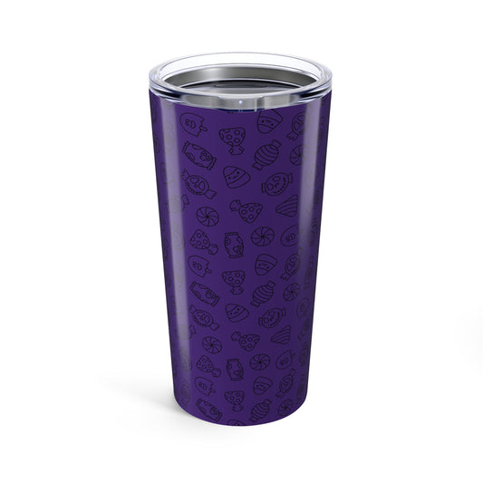 Purple Halloween Candy Tumbler 20oz