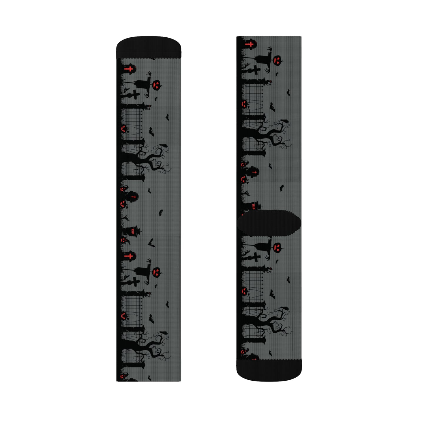 Windsor Wonders Dark Grey Graveyard Sublimation Socks