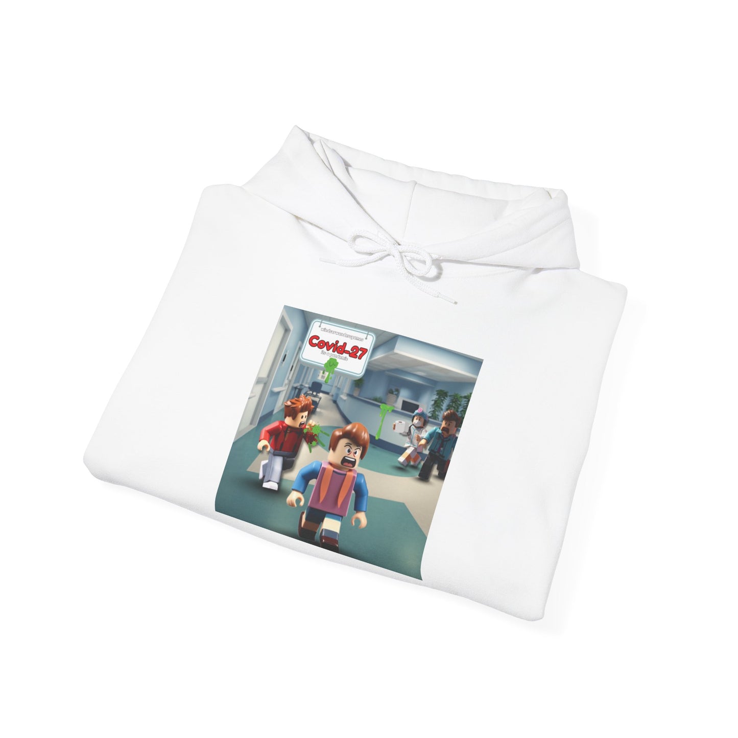 COVID-27 Pandemic Panic Hoodie | Pixel Game Scene