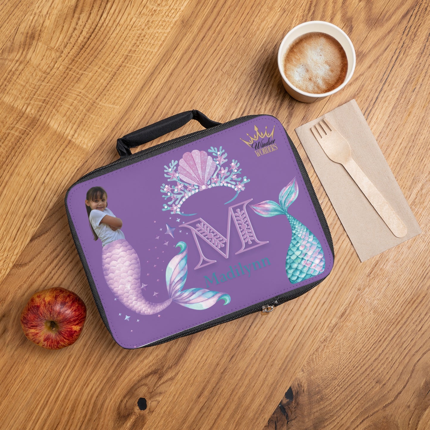 Madilynn Lunch Bag for Kids, Custom Insulated Lunchbox, Cute Snack Carrier, Perfect for School