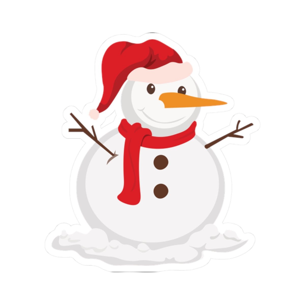 Snowman Kiss-Cut Stickers