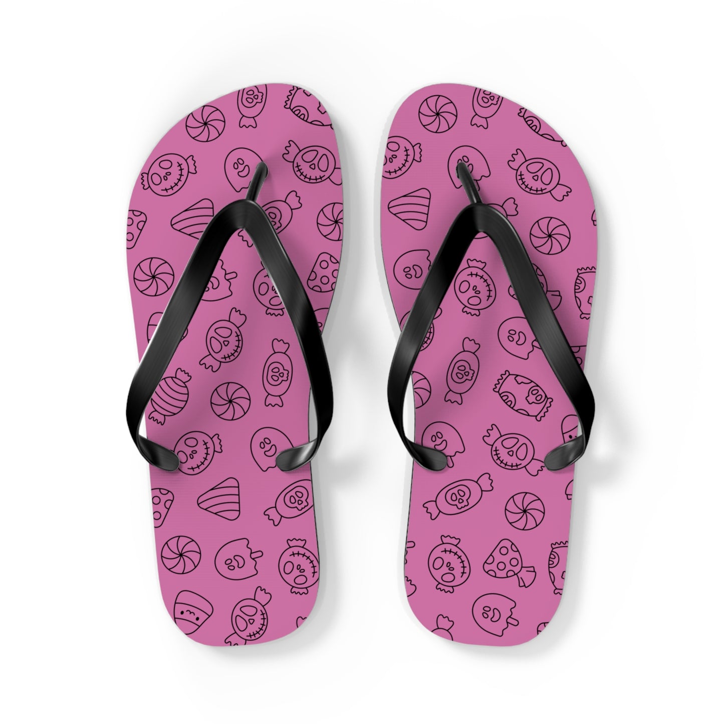 Windsor Wonders Light Pink Halloween Candy Flip Flops