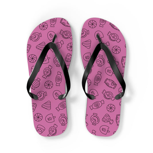 Windsor Wonders Light Pink Halloween Candy Flip Flops