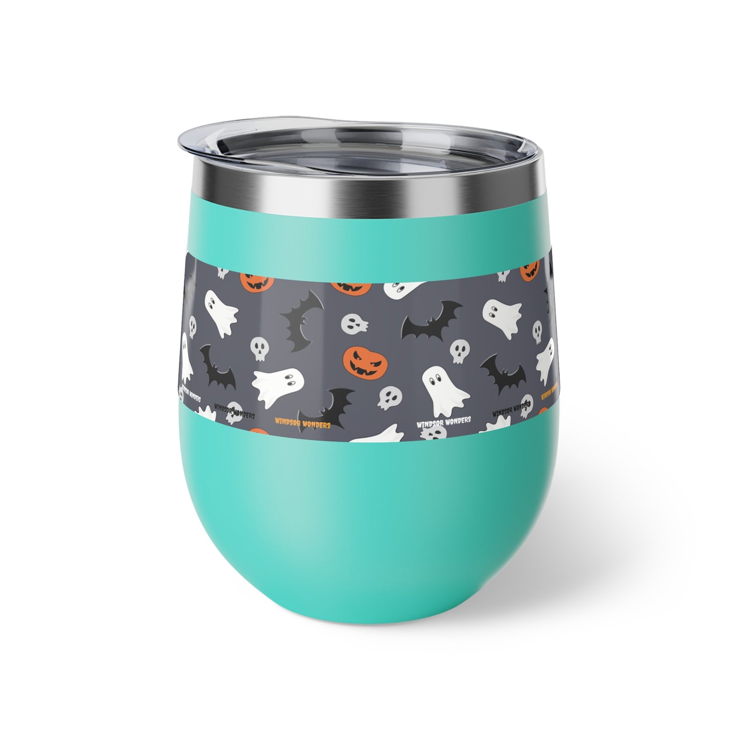 Windsor Wonders Dark Grey Halloween Copper Vacuum Insulated Cup, 12oz