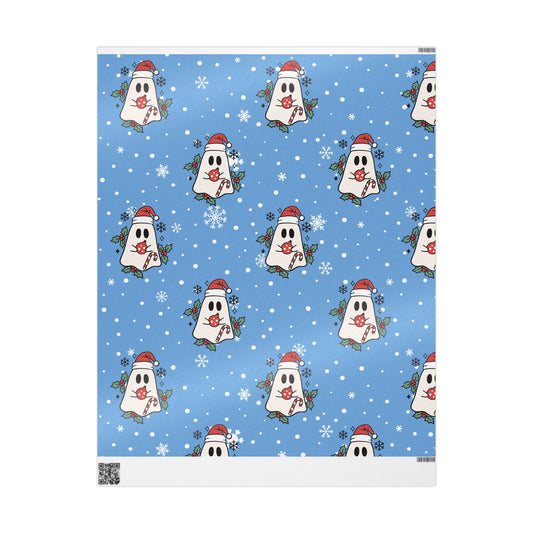 Festive Spirits Wrapping Papers Light Blue
