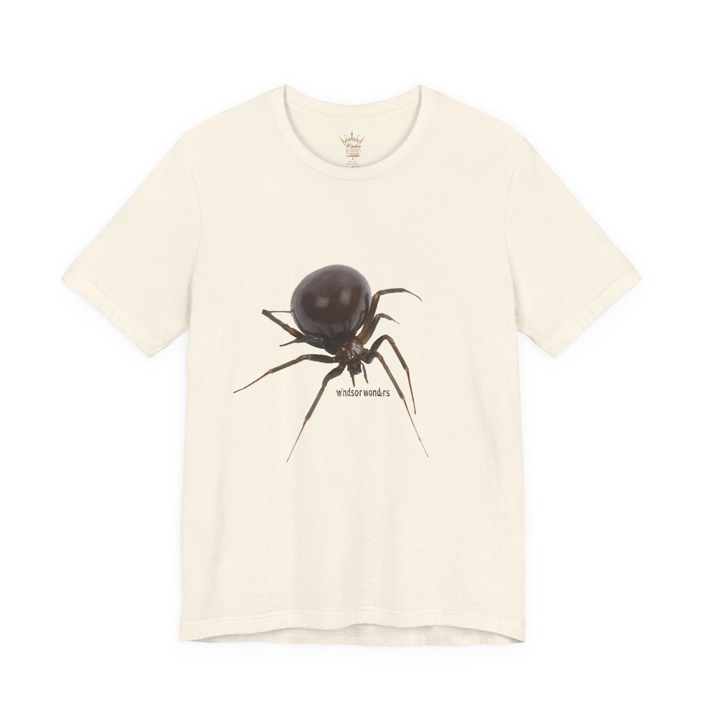 False Widow Spider Tee, Unisex Short Sleeve Shirt, Cool Graphic Tee, Halloween Shirt, Nature Lover Gift, Unique Insect T-Shirt