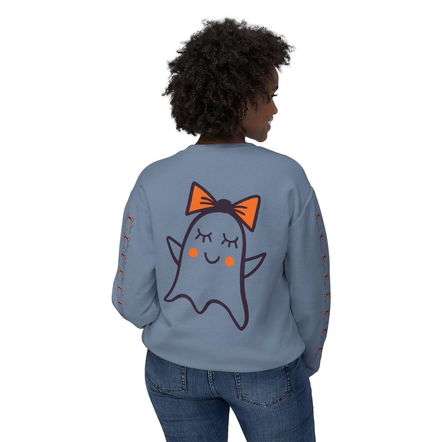 Cute Ghosts Unisex Lightweight Crewneck Sweatshirt