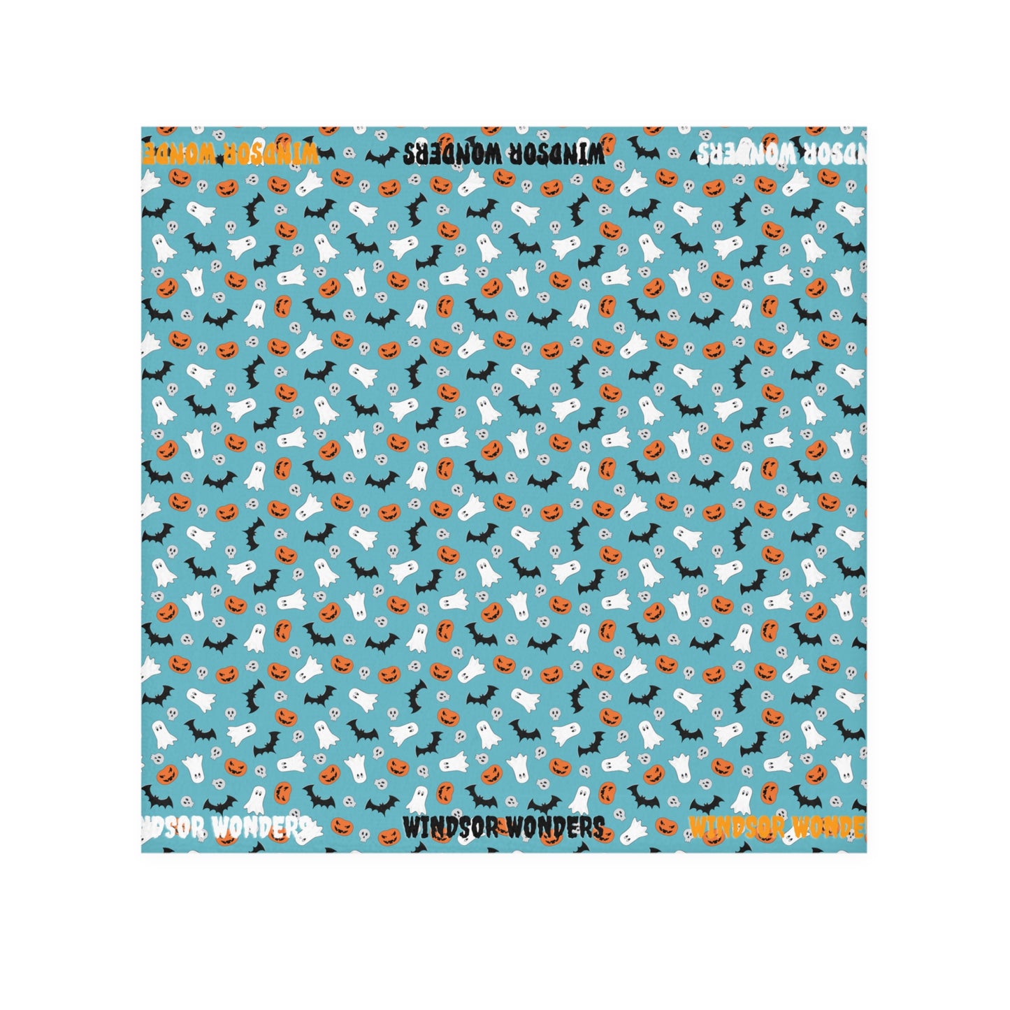 Windsor Wonders Blue Halloween Face Towel
