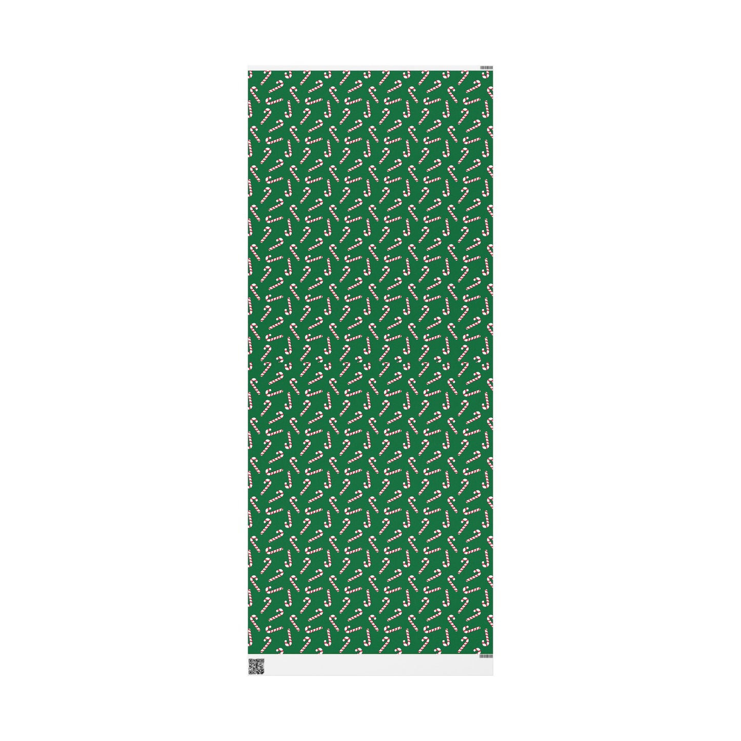 Dark Green Candy Cane Wrapping Papers