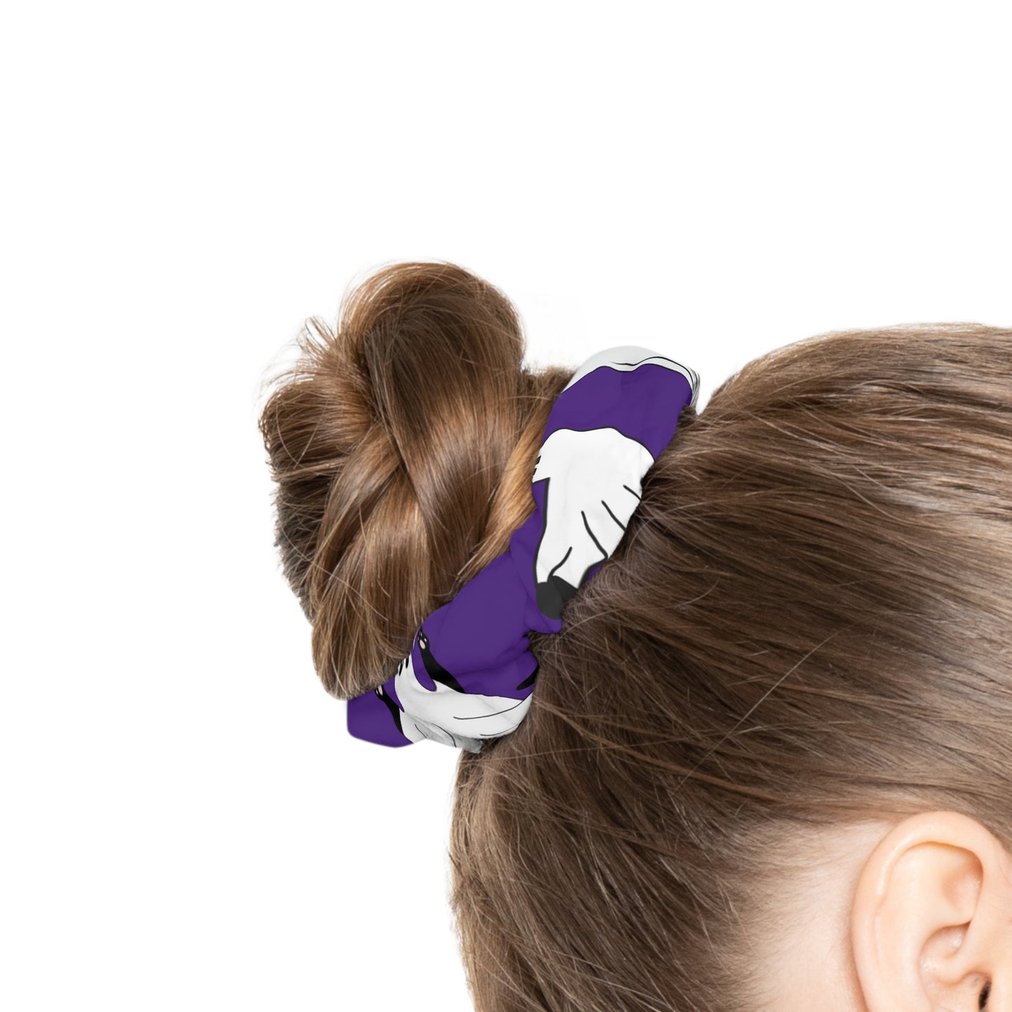 Windsor Wonders Ghost Cats Purple Scrunchie