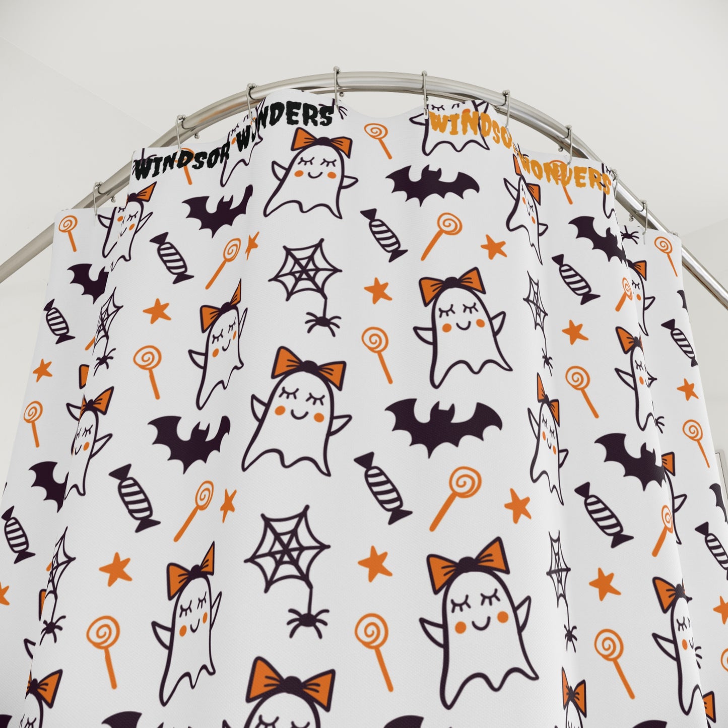 Windsor Wonders Cute Ghosts Shower Curtains