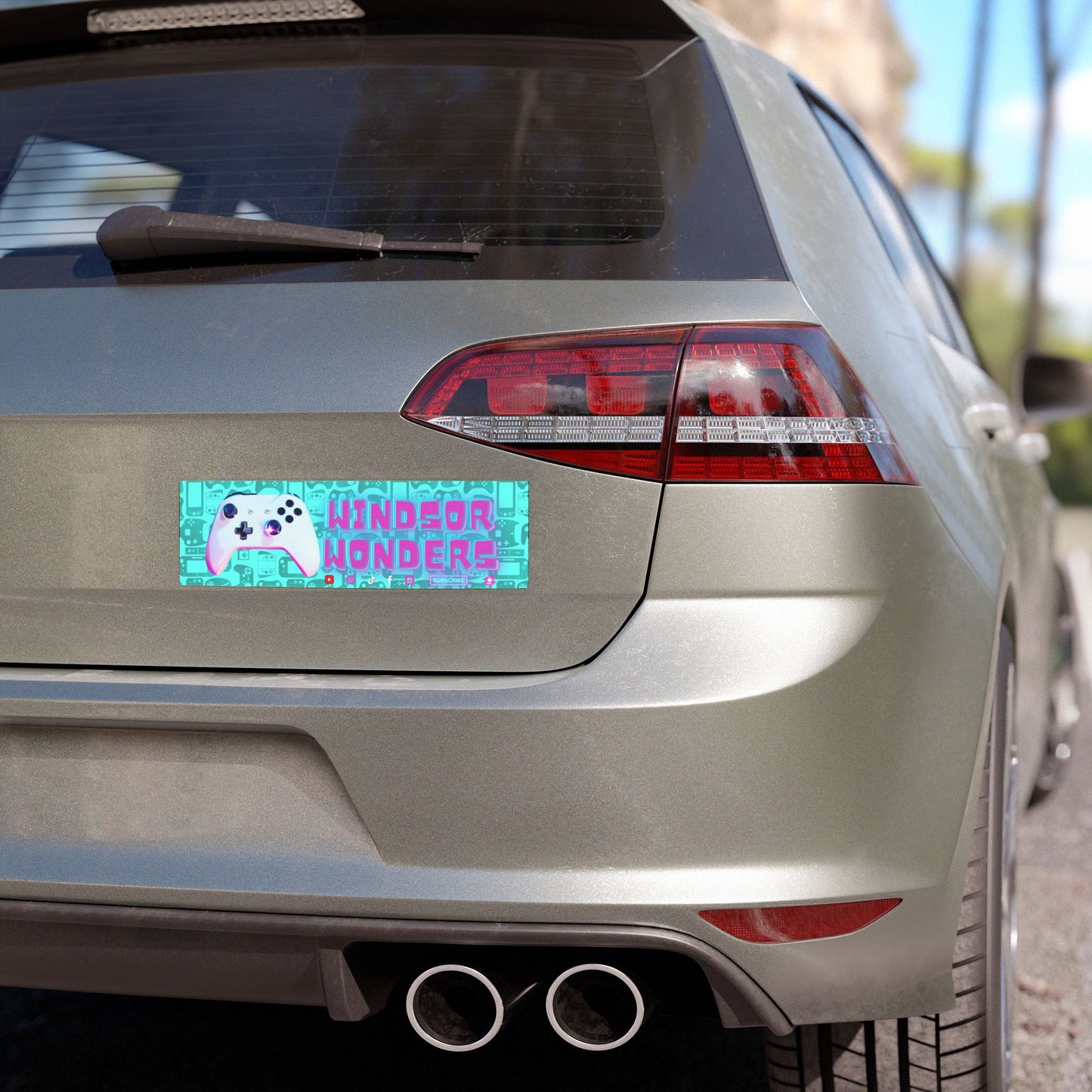 Gaming Car Magnet - Windsor Wonders Games Controller Pattern