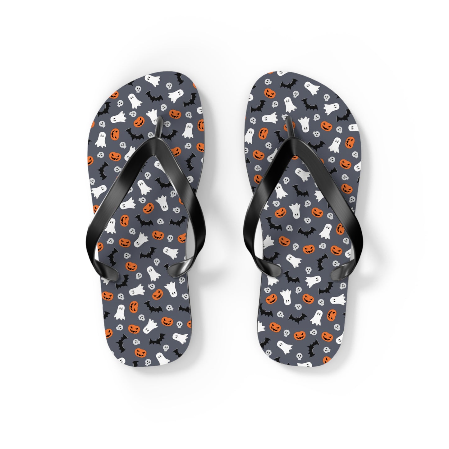 Windsor Wonders Dark Grey Halloween Flip Flops