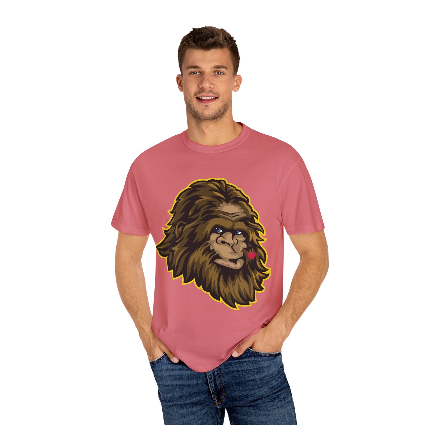Sasquatch Kisses T-Shirt, Unisex Graphic Tee, Wild Animal Shirt, Nature Lover Gift, Unique Casual Wear, Funny Big Foot T-Shirt