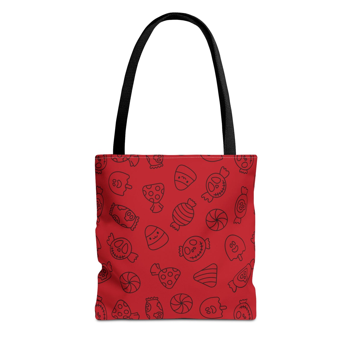 Windsor Wonders Dark Red Halloween Candy Tote Bag (AOP)