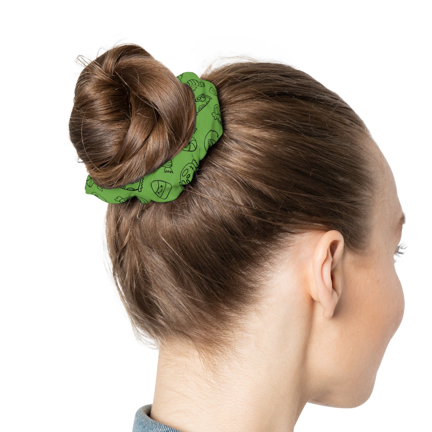 Windsor Wonders Green Halloween Candy Scrunchie
