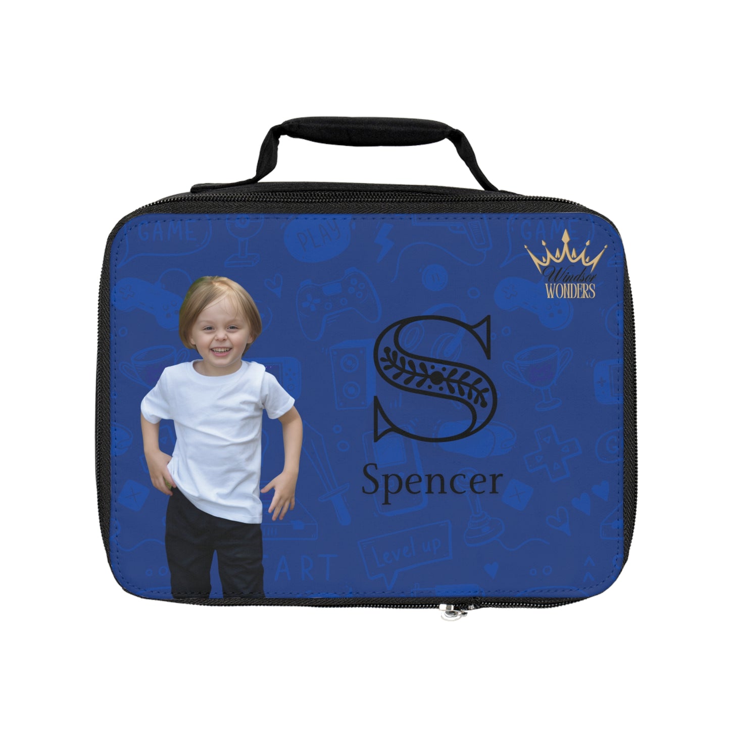 Spencer Lunch Bag for Kids, Custom Insulated Lunchbox, Cute Snack Carrier, Perfect for School