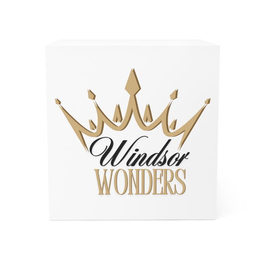 Windsor Wonders Crown Note Cube - Elegant Desk Organizer