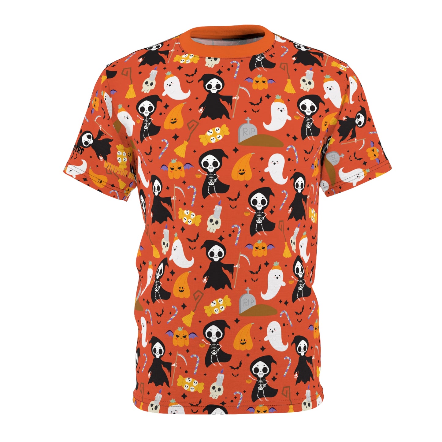 Windsor Wonders Reaper Halloween Unisex Cut & Sew Tee (AOP)
