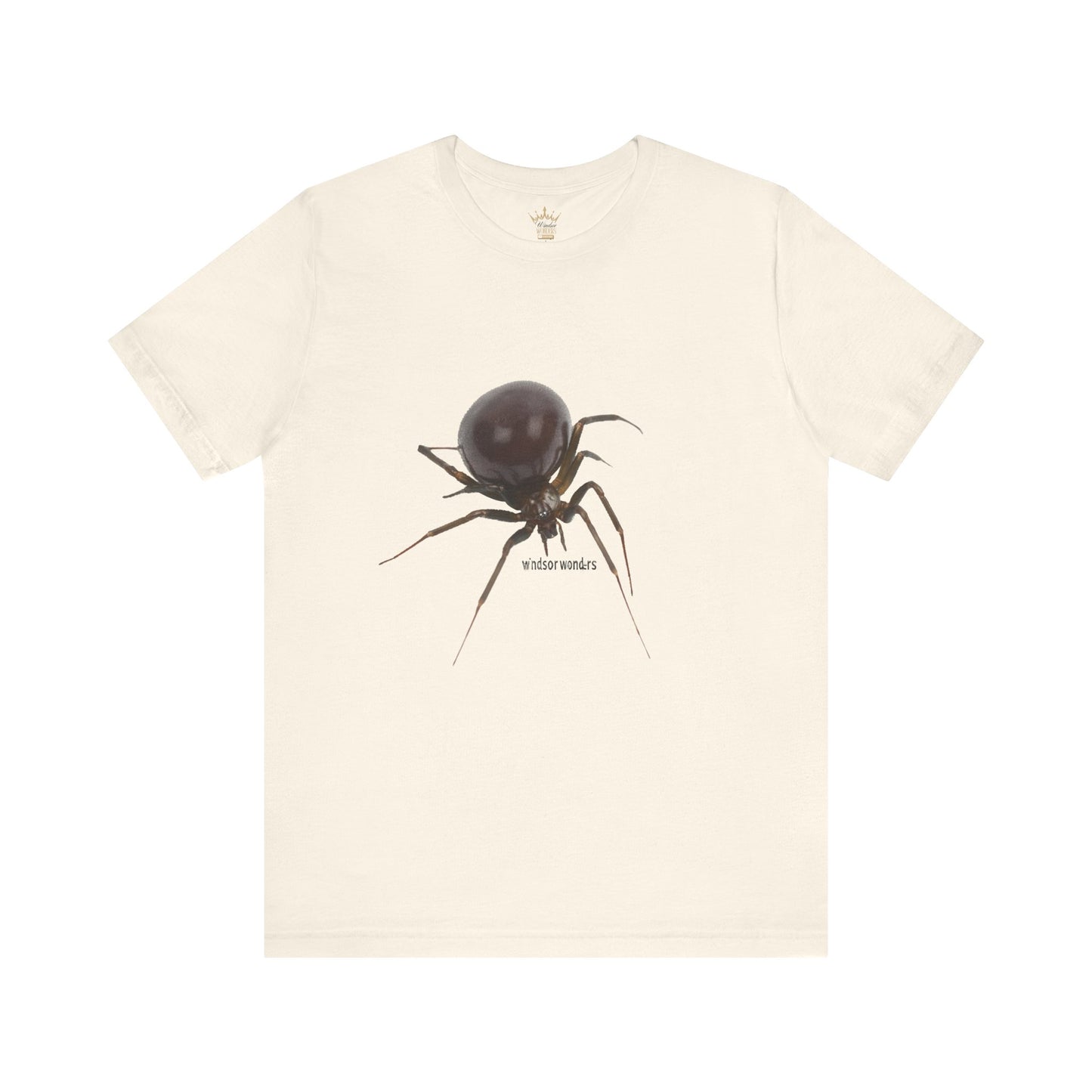 False Widow Spider Tee, Unisex Short Sleeve Shirt, Cool Graphic Tee, Halloween Shirt, Nature Lover Gift, Unique Insect T-Shirt