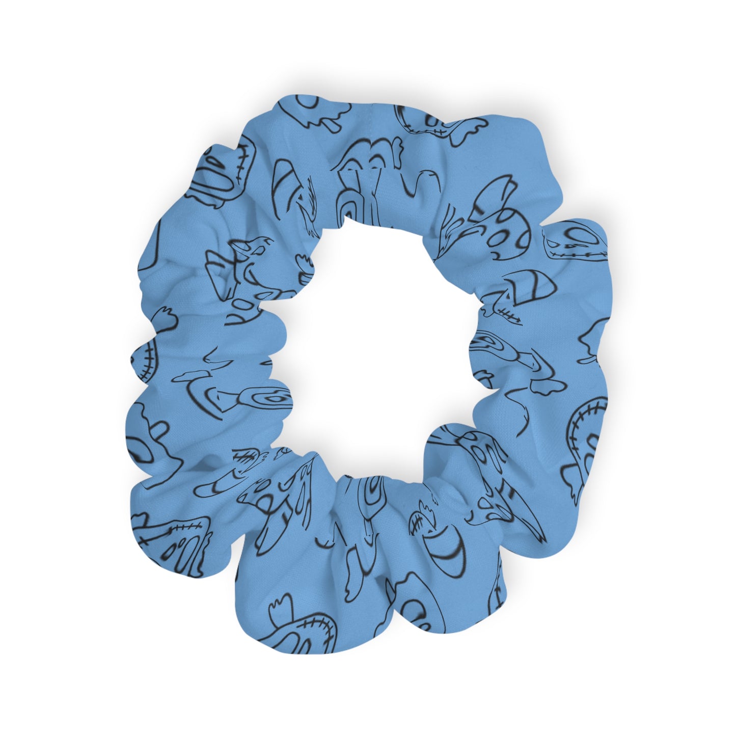 Windsor Wonders Light Blue Halloween Candy Scrunchie
