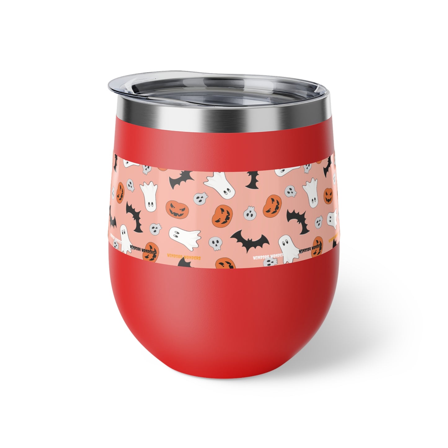 Windsor Wonders Orange Halloween Copper Vacuum Insulated Cup, 12oz
