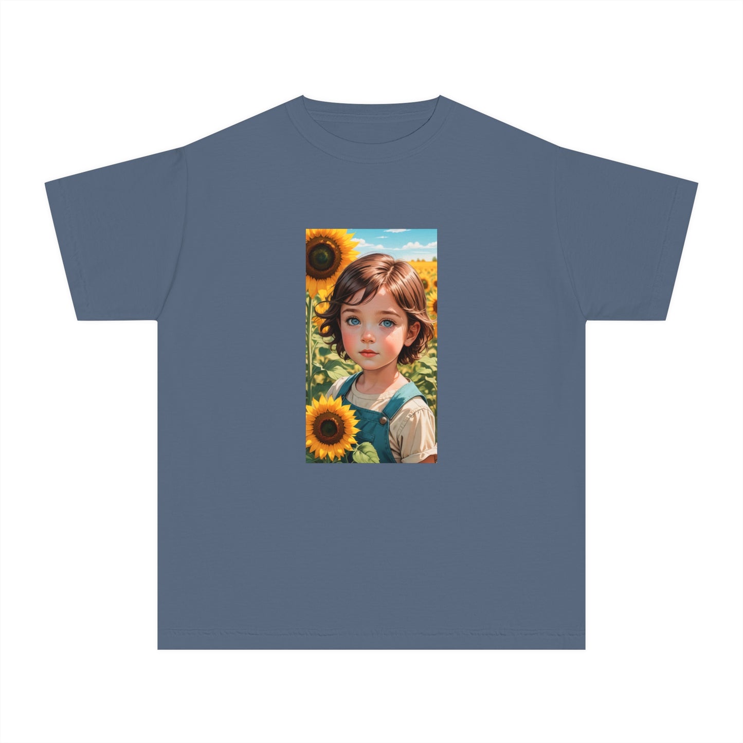 Kalli Sunflower Youth T-Shirt - Midweight Cotton Tee