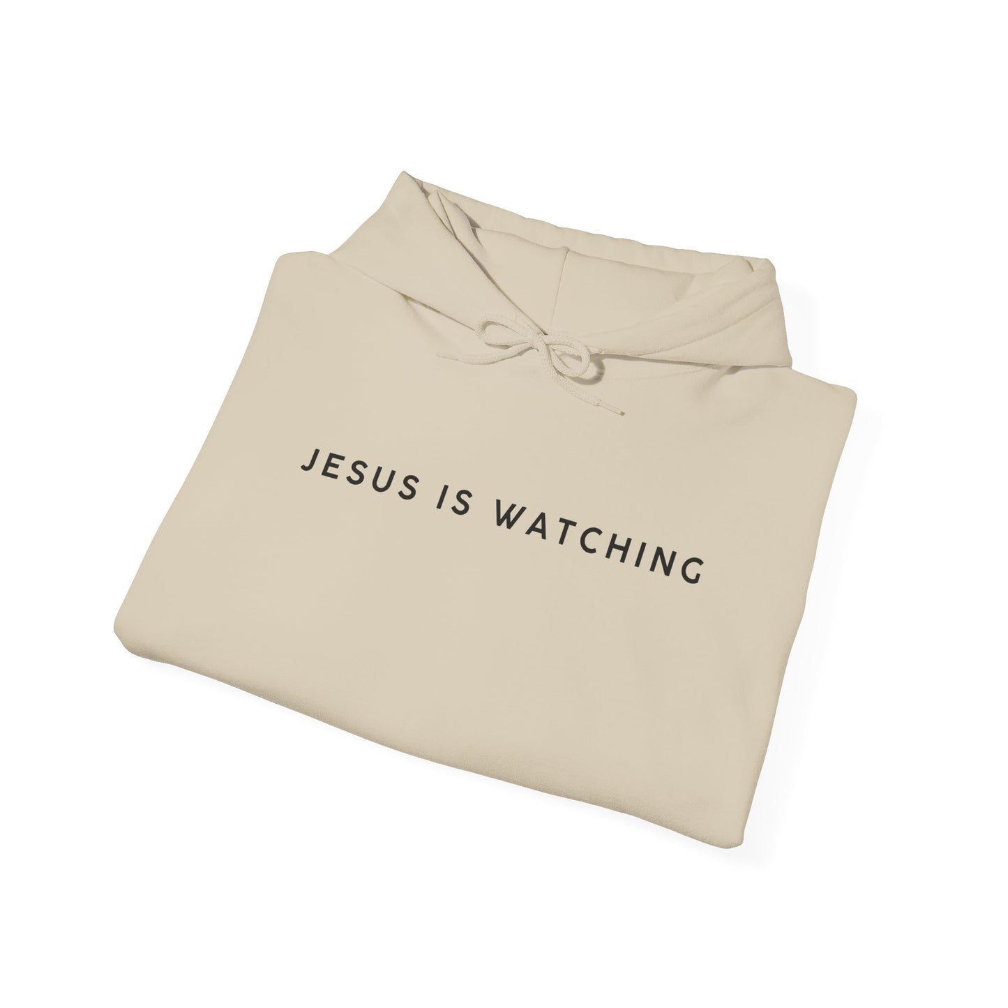 Jesus is Watching Hoodie | Unisex Heavy Blend Sweatshirt, Humorous Christian Apparel, Religious Gift, Casual Wear, Unique Streetwear