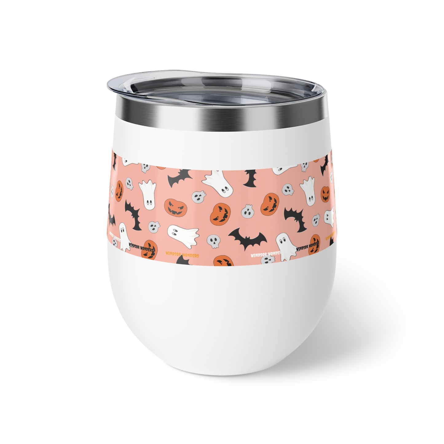 Windsor Wonders Orange Halloween Copper Vacuum Insulated Cup, 12oz