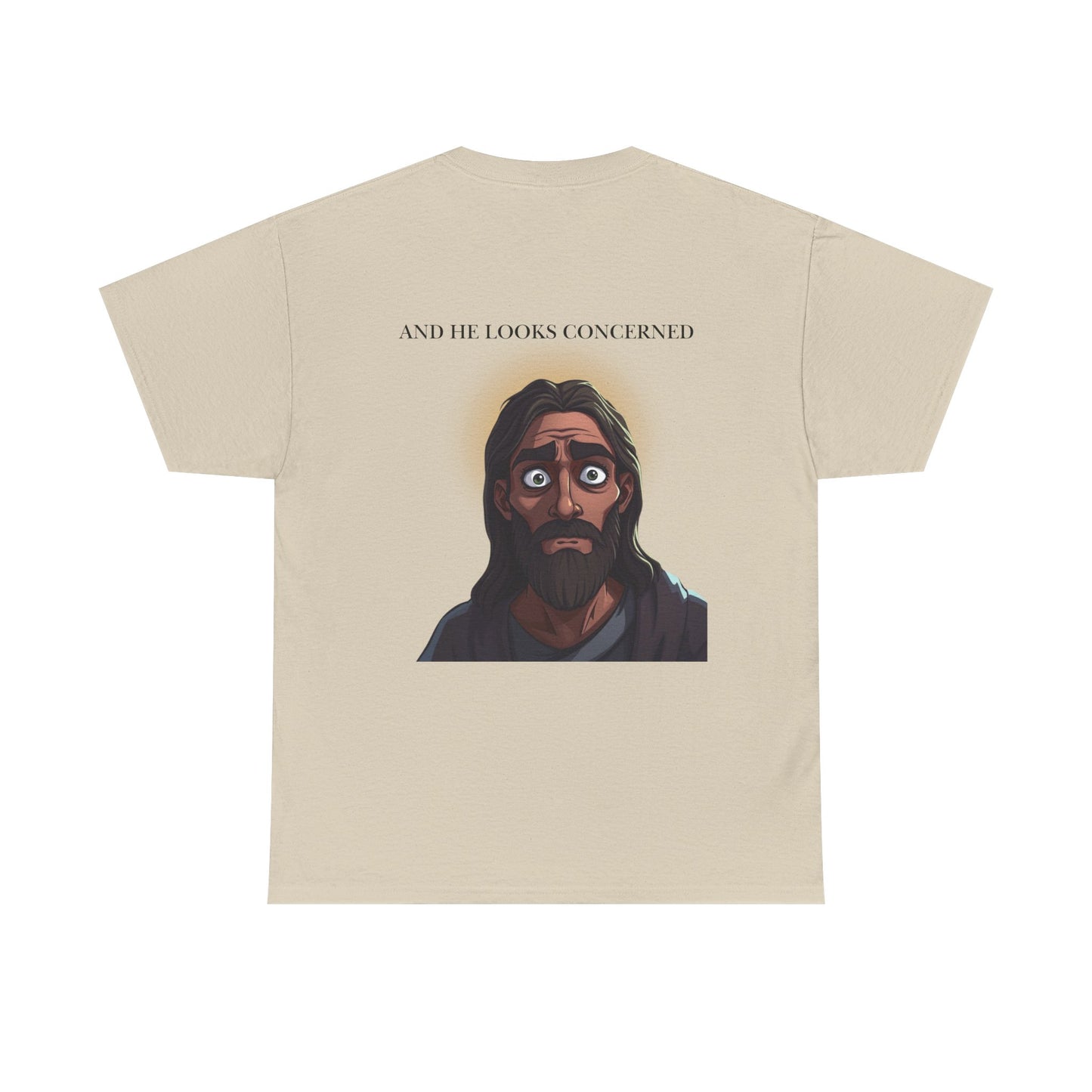 Funny Religious T-Shirt, Jesus is Watching Tee, Humorous Christian Apparel, Gift for Believers, Unique Faith-Based Clothing