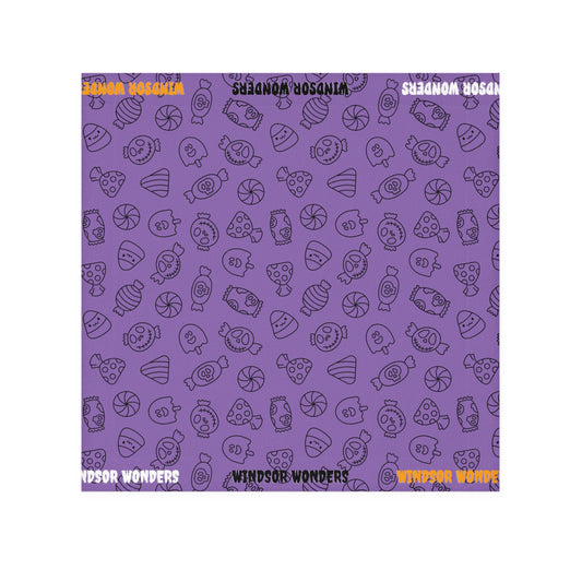Windsor Wonders Light Purple Halloween Candy Face Towel