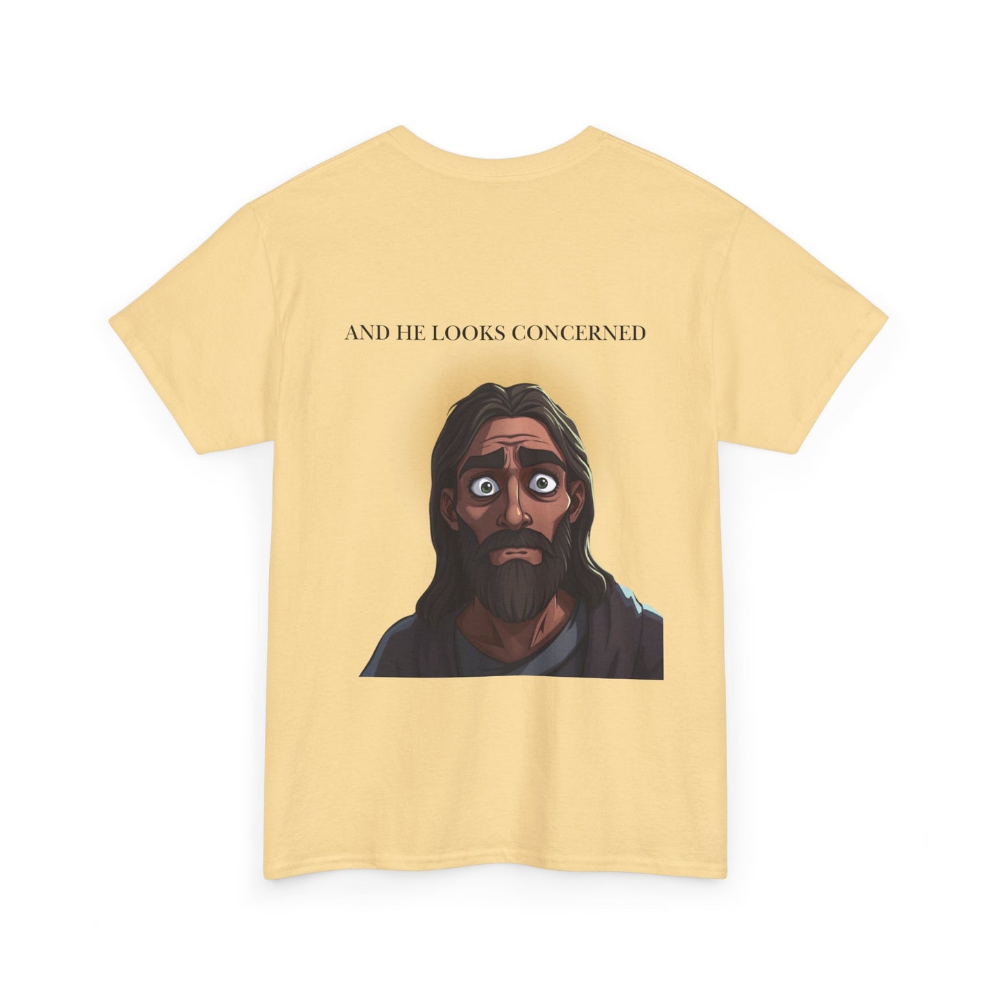 Funny Religious T-Shirt, Jesus is Watching Tee, Humorous Christian Apparel, Gift for Believers, Unique Faith-Based Clothing