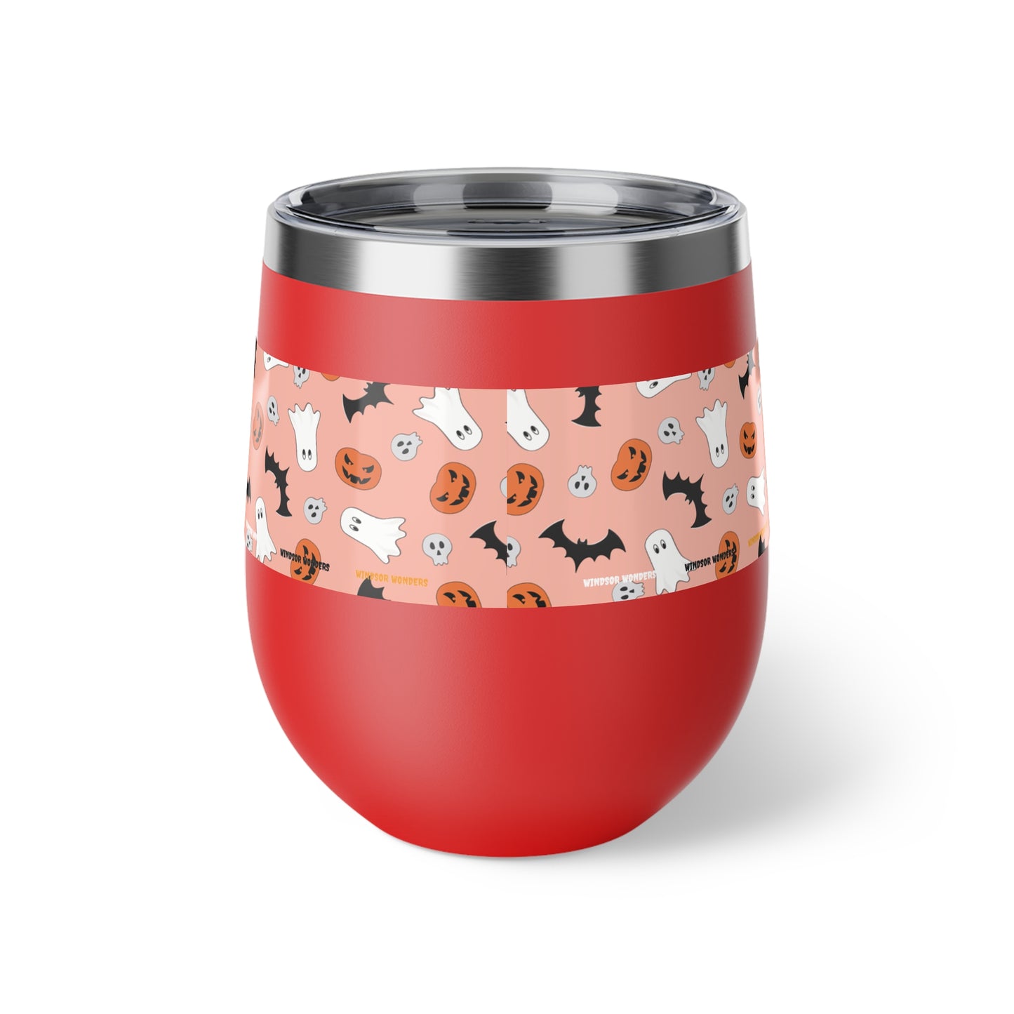 Windsor Wonders Orange Halloween Copper Vacuum Insulated Cup, 12oz