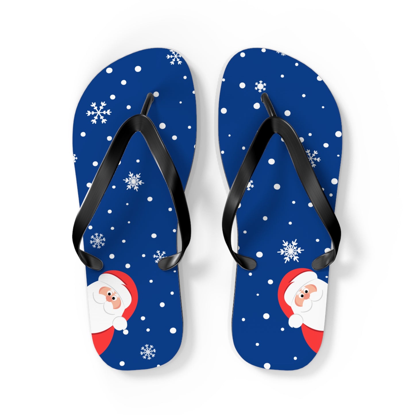 Santa's Watching Flip Flops