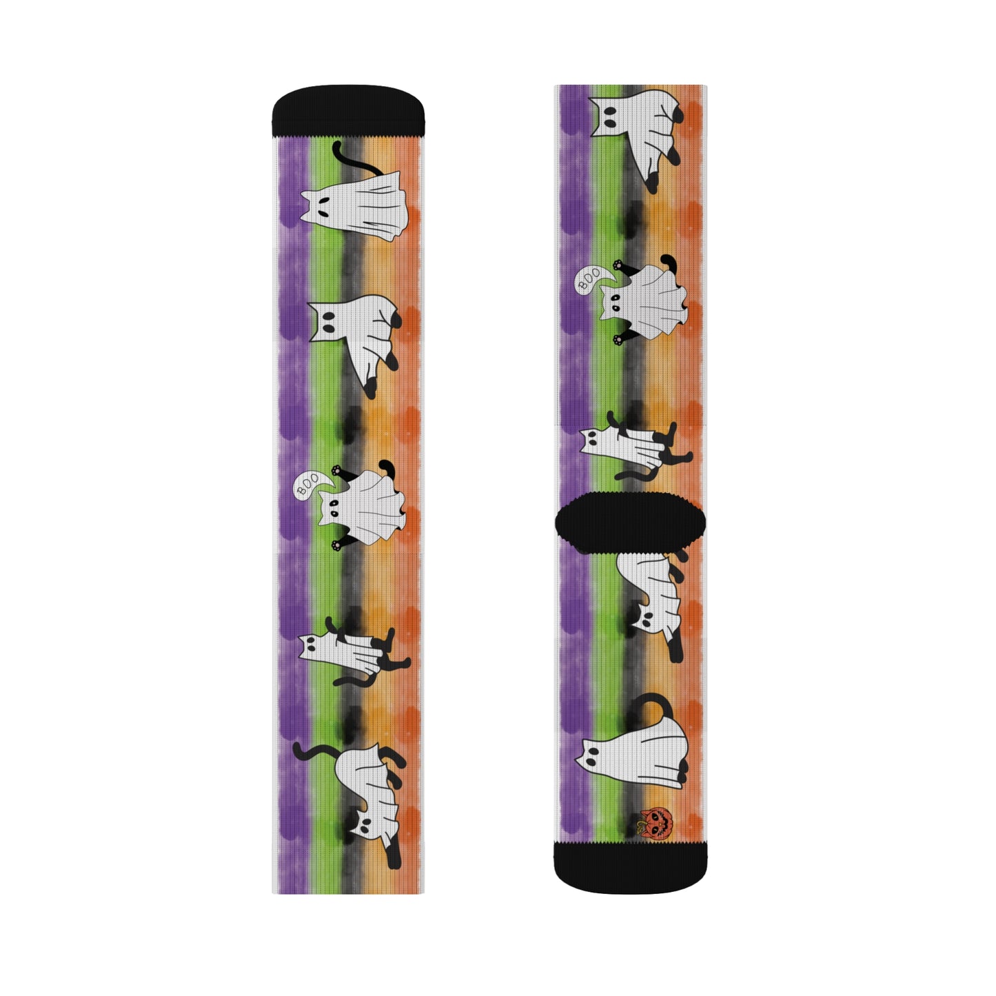 Windsor Wonders Halloween Ghost Cats Sublimation Socks