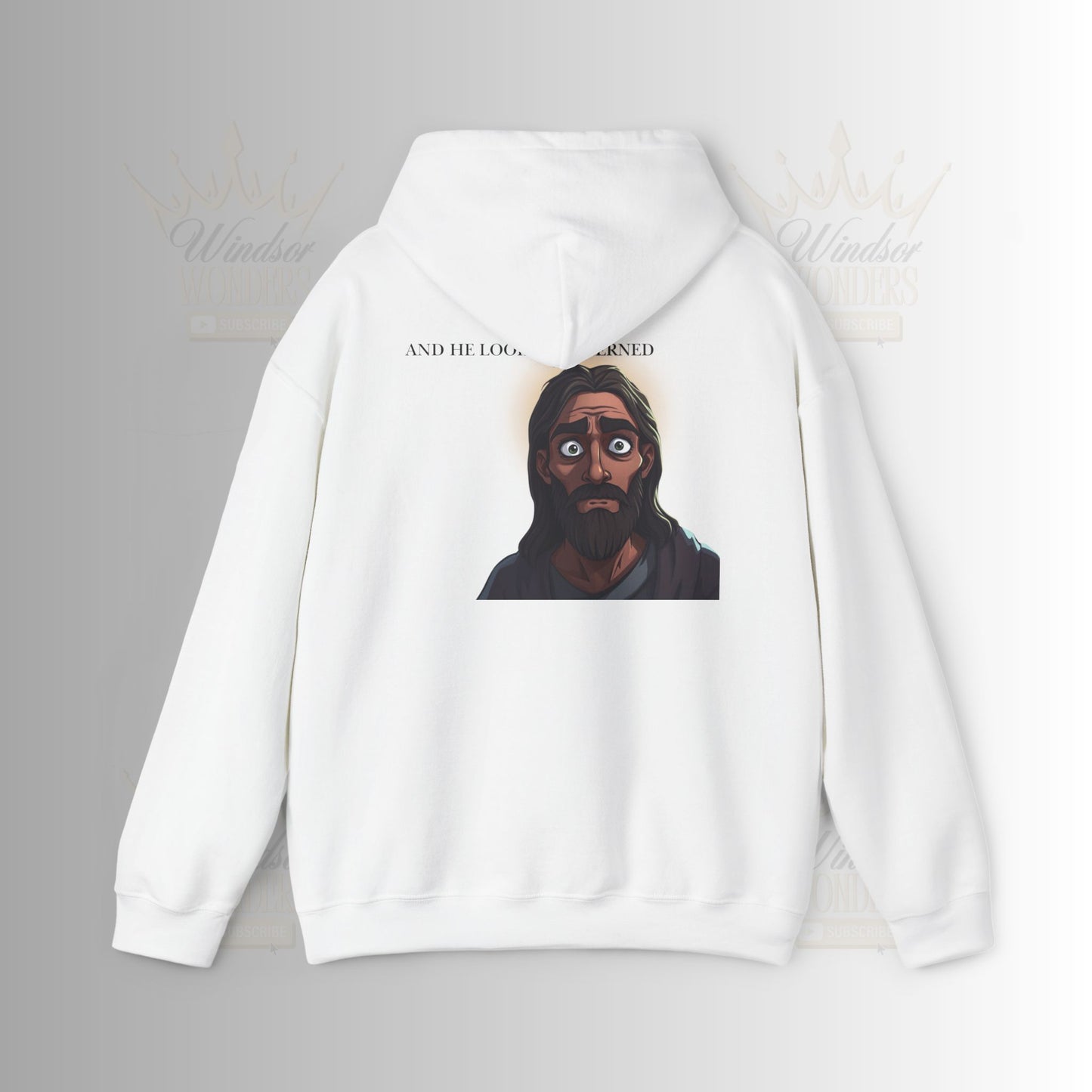 Jesus is Watching Hoodie | Unisex Heavy Blend Sweatshirt, Humorous Christian Apparel, Religious Gift, Casual Wear, Unique Streetwear