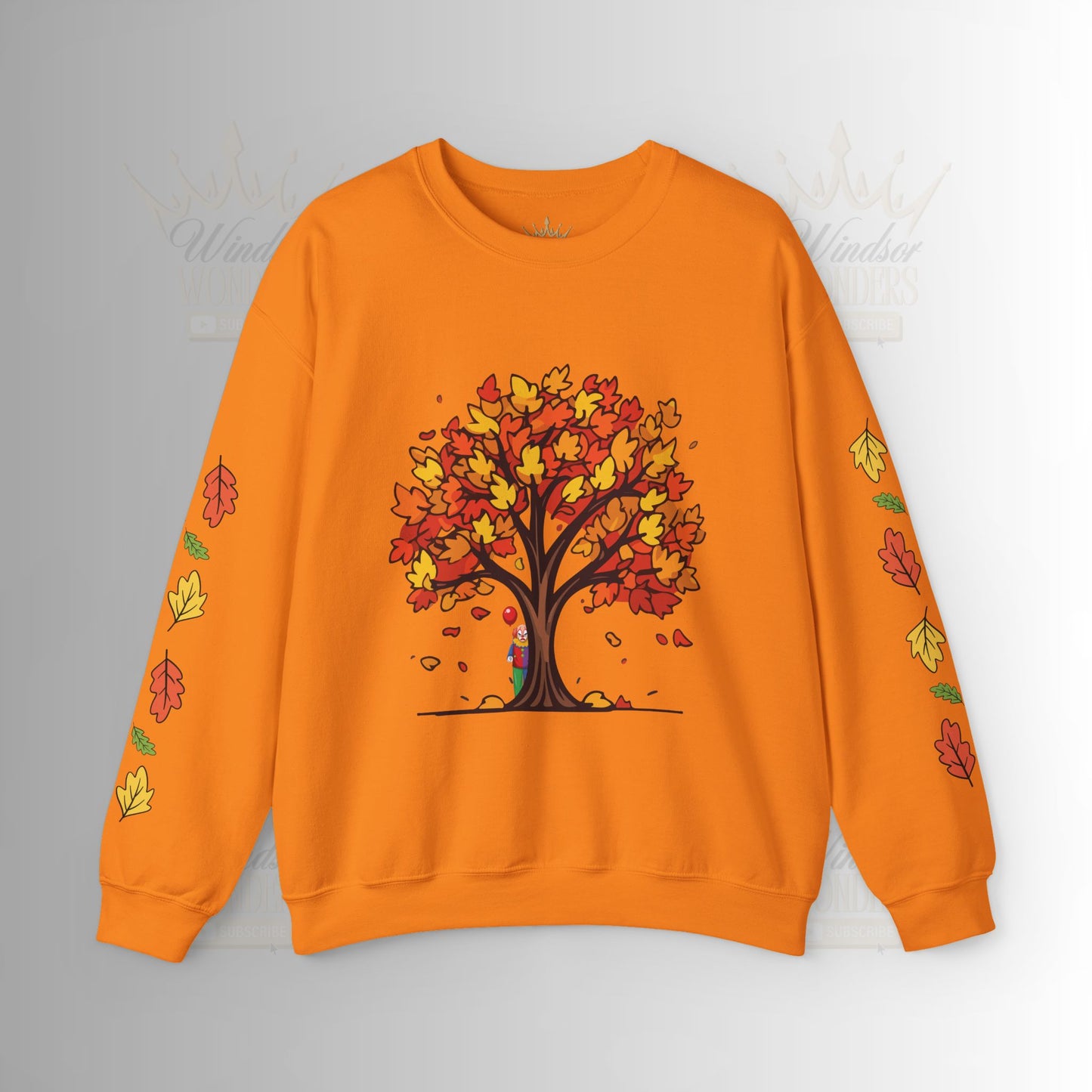 Autumnal Leaves Sweatshirt - Cozy Fall Crewneck for Nature Lovers, Perfect Gift for Thanksgiving, Casual Wear, and Seasonal Celebrations