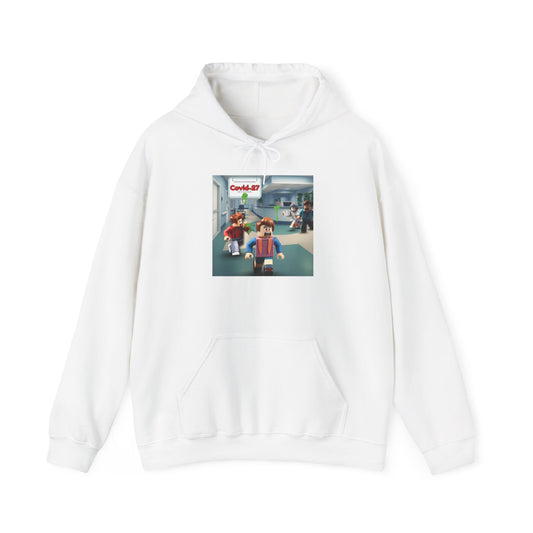 COVID-27 Pandemic Panic Hoodie | Pixel Game Scene