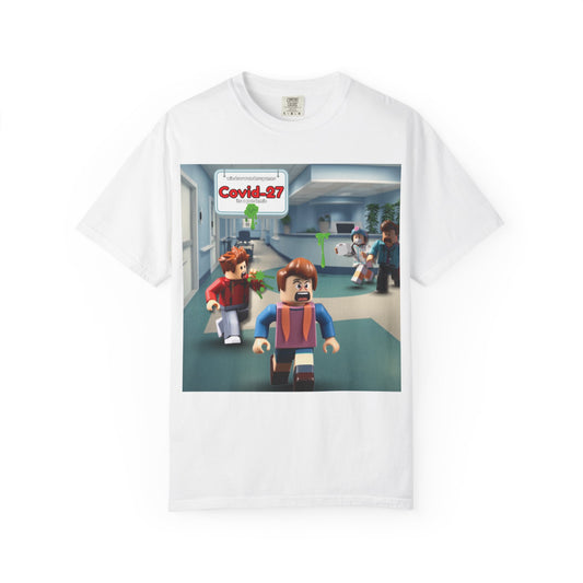 Covid-27 Pandemic Panic T-Shirt | Blocky Characters