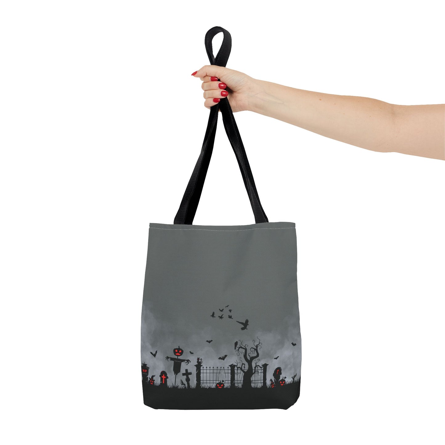 Windsor Wonders Dark Grey Graveyard Tote Bag (AOP)