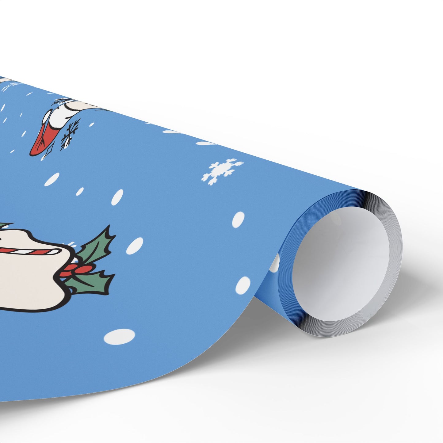 Festive Spirits Wrapping Papers Light Blue