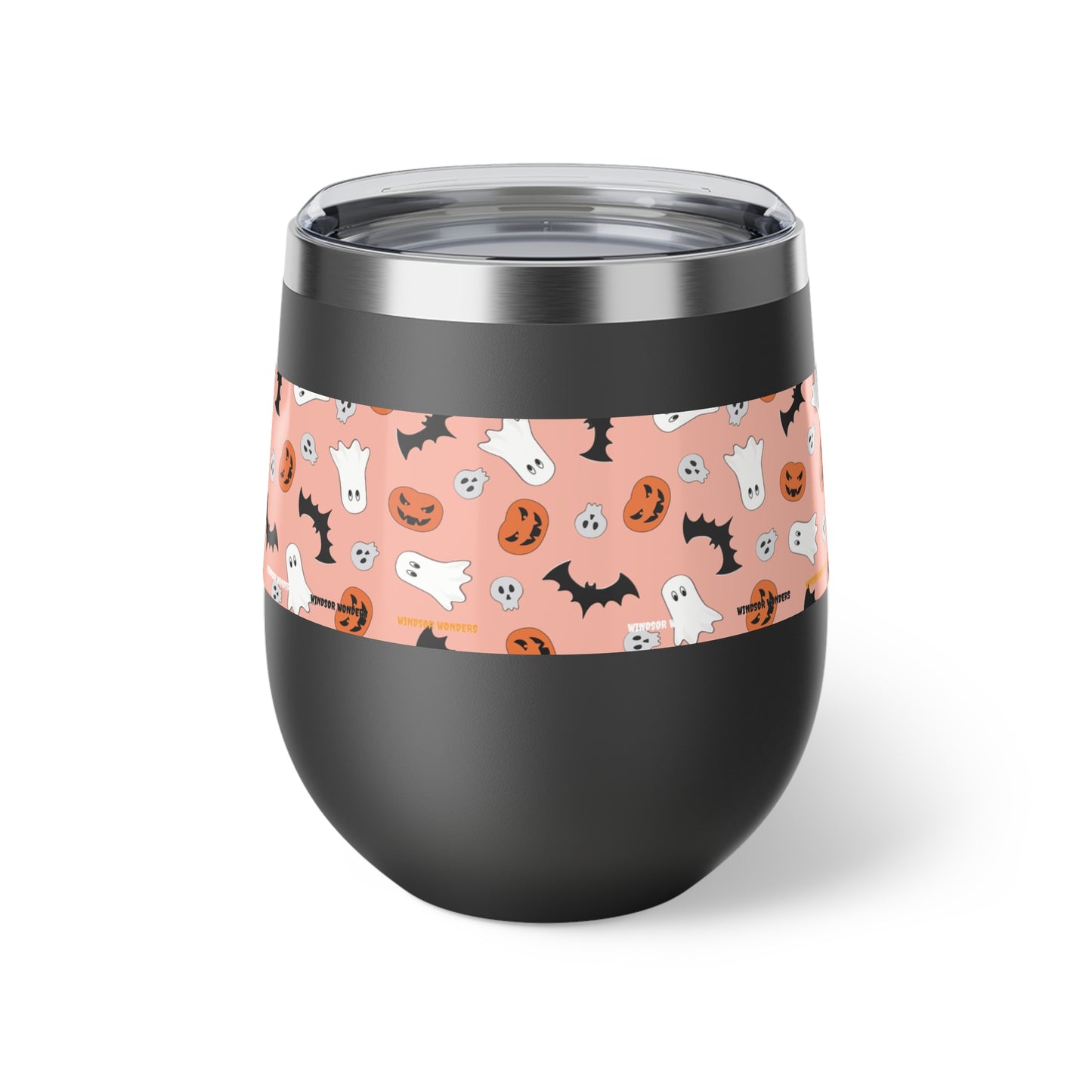 Windsor Wonders Orange Halloween Copper Vacuum Insulated Cup, 12oz