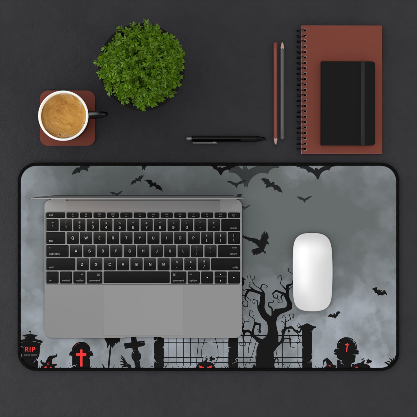Windsor Wonders Dark Grey Graveyard Desk Mat