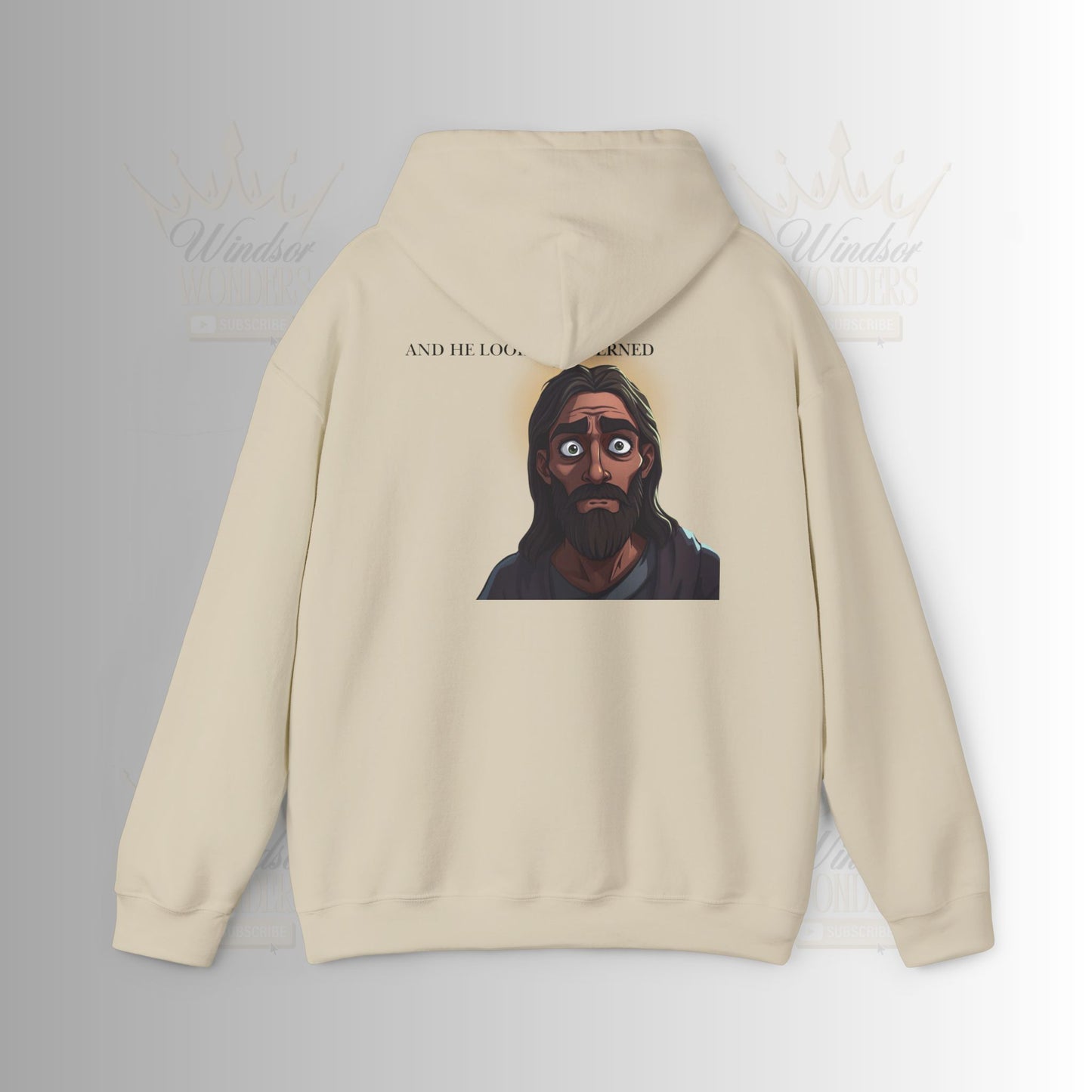 Jesus is Watching Hoodie | Unisex Heavy Blend Sweatshirt, Humorous Christian Apparel, Religious Gift, Casual Wear, Unique Streetwear
