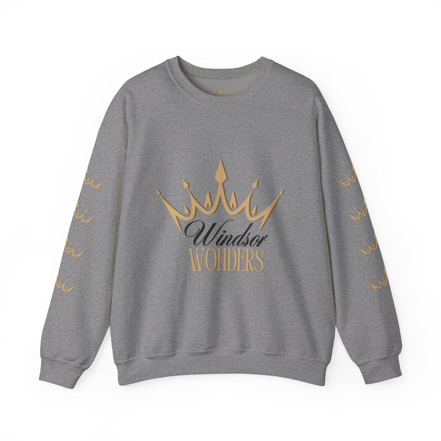 Windsor Wonders Crown Sweatshirt, Cozy Unisex Crewneck for Celebrations, Perfect Gift for Birthdays, Holidays, or Casual Wear