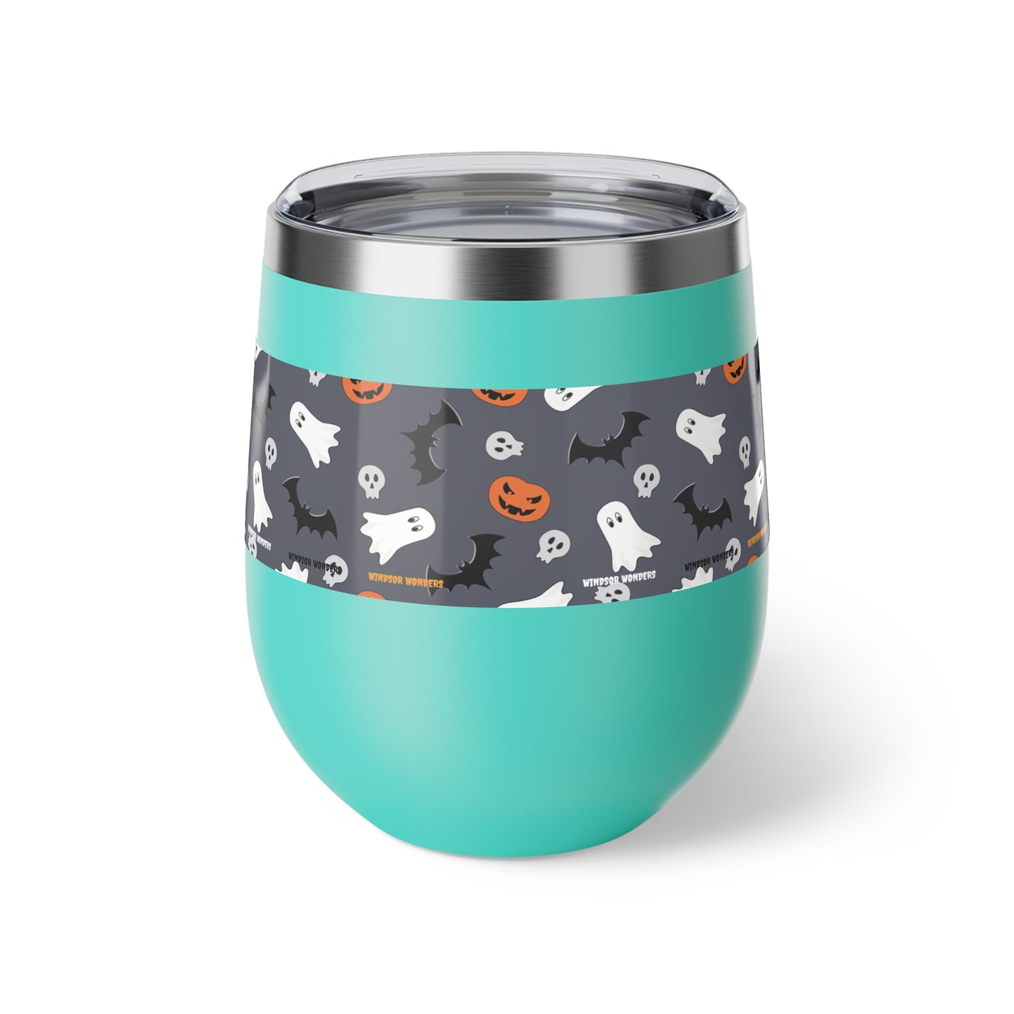 Windsor Wonders Dark Grey Halloween Copper Vacuum Insulated Cup, 12oz